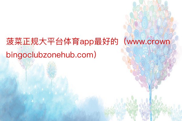 菠菜正规大平台体育app最好的（www.crownbingoclubzonehub.com）